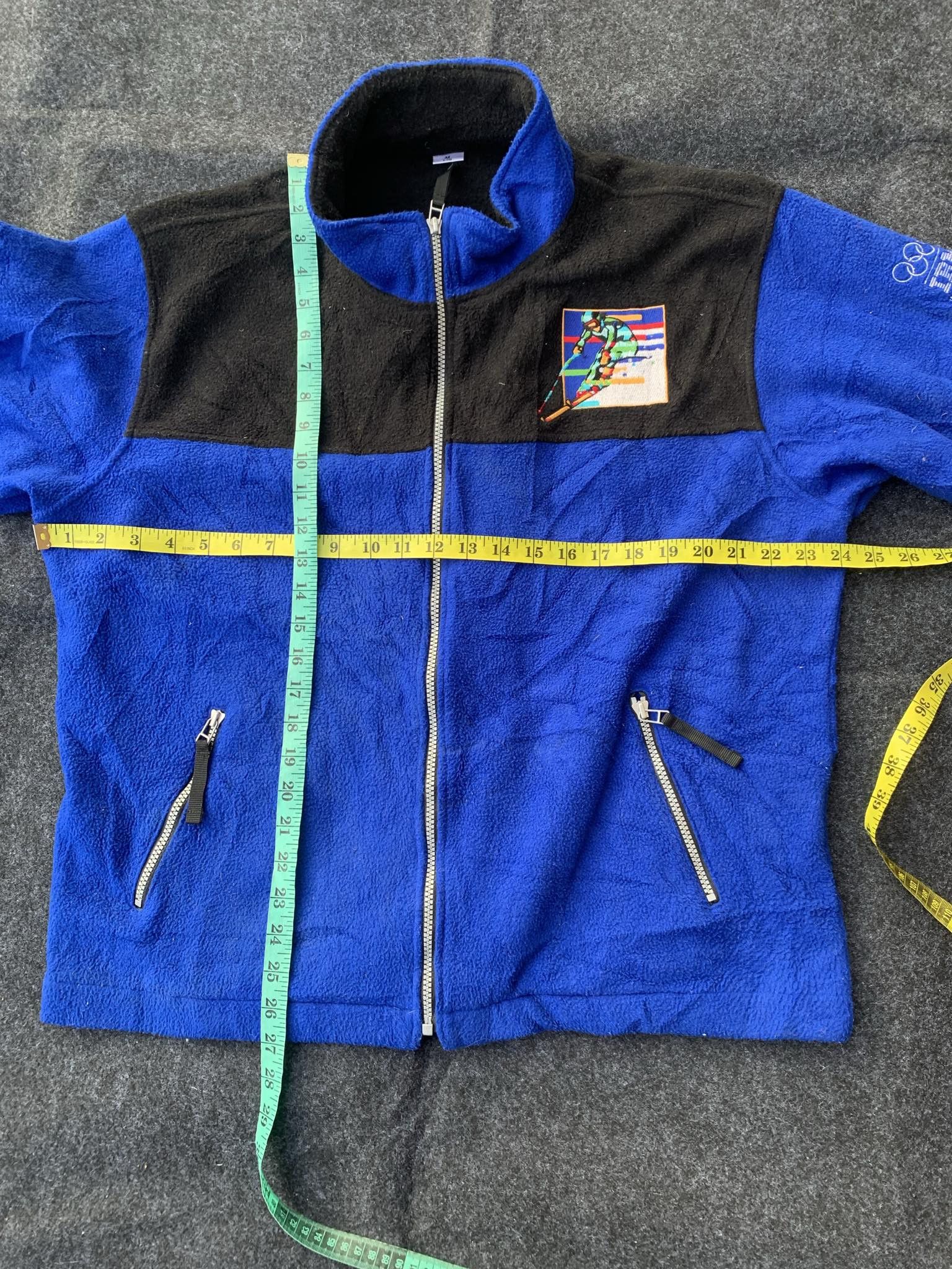 USA Olympics IBM x OLYMPIC worldwide partner Fleece jacket - Ski Graphic. Size US M / EU 48-50 / 2 - 8 Thumbnail