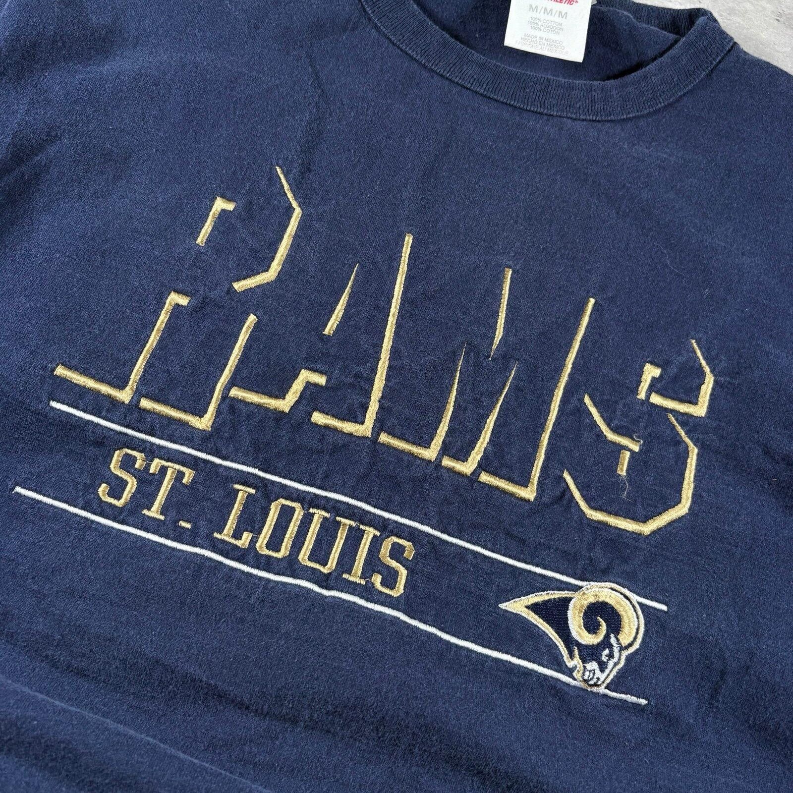 Logo Athletic Vintage 90s St. Louis Rams T-shirt Size US L / EU 52-54 / 3 - 2 Thumbnail