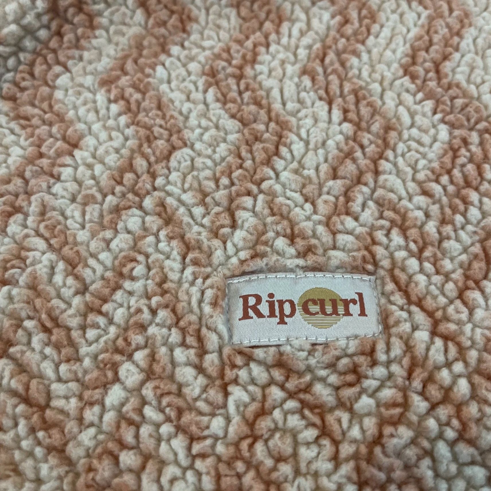 Rip Curl RIP CURL Jacket Womens Large Sherpa Pink Cream Anorak Sweater 1/2 Zip Fleece Size L / US 10 / IT 46 - 3 Thumbnail