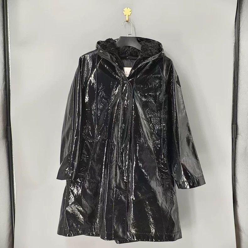 Moncler Moncler Patent Leather Down Coat-yf Size US XS / EU 42 / 0 - 1 Thumbnail
