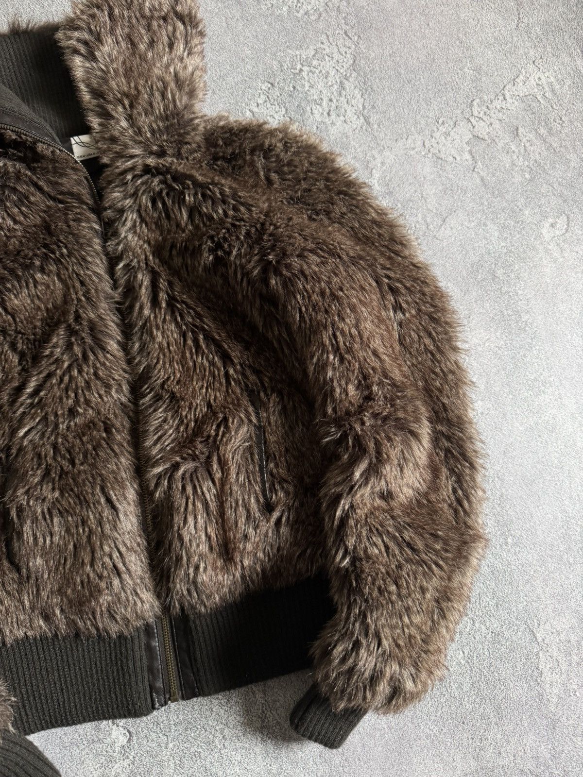 Hysteric Glamour × If Six Was Nine Rare M Faux Fur jacket bomber coat y2K Avantgarde L.G.B. 90s Size M / US 6-8 / IT 42-44 - 3 Thumbnail