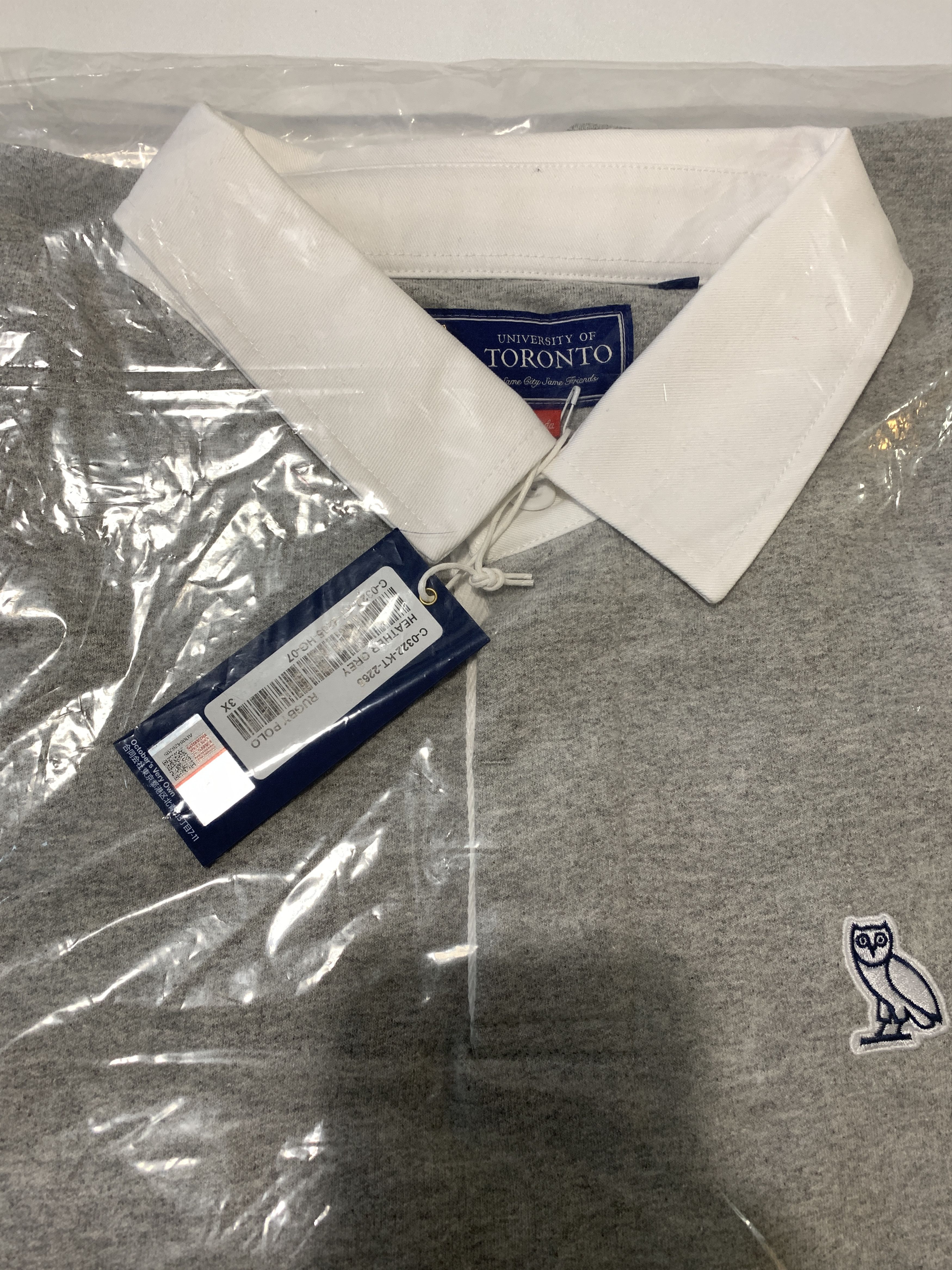 Drake XXXL (3XL) OVO® x U OF T RUGBY POLO Size US XXL / EU 58 / 5 - 9 Thumbnail