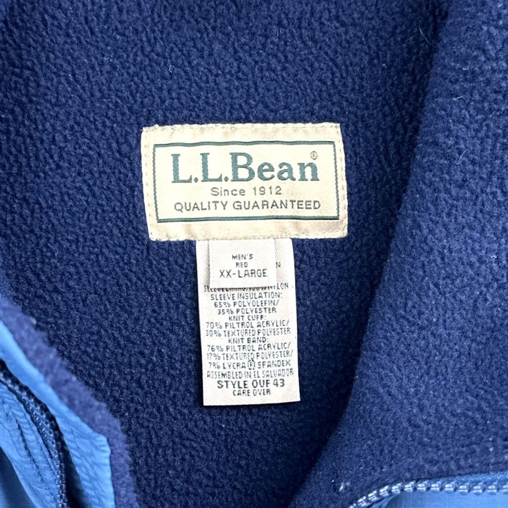 Vintage VINTAGE L.L. Bean Jacket Mens 2XL Blue Heavyweight Nylon Zip Pockets Lined 90s Bomber Coat Size US XXL / EU 58 / 5 - 5 Thumbnail
