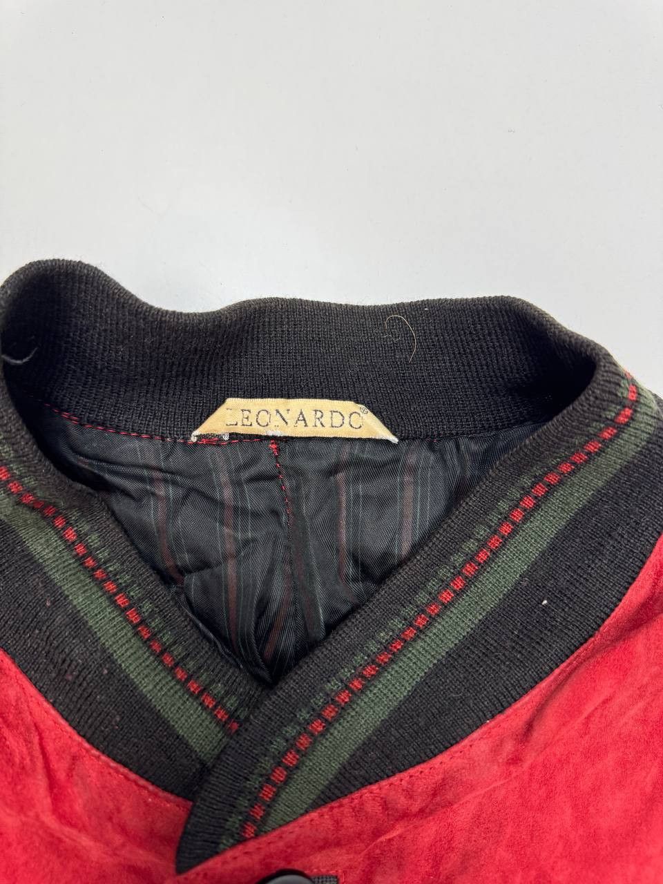 Vintage vintage men's suede bomber jacket Size US L / EU 52-54 / 3 - 2 Thumbnail