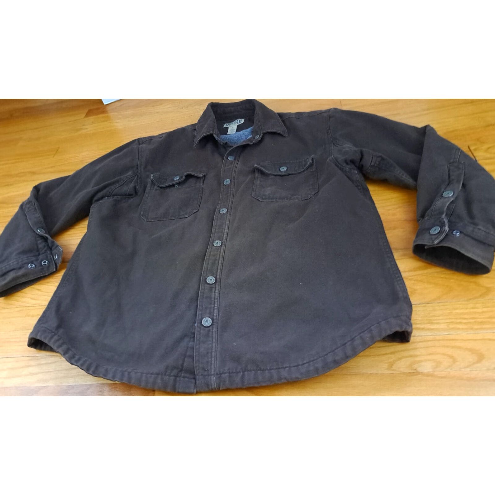 Vintage VINTAGE Duluth Heavy Canvas Insulated Metal Snap Button Outdoor Work Shirt XL Brown Mens Jacket Size US XL / EU 56 / 4 - 4 Thumbnail
