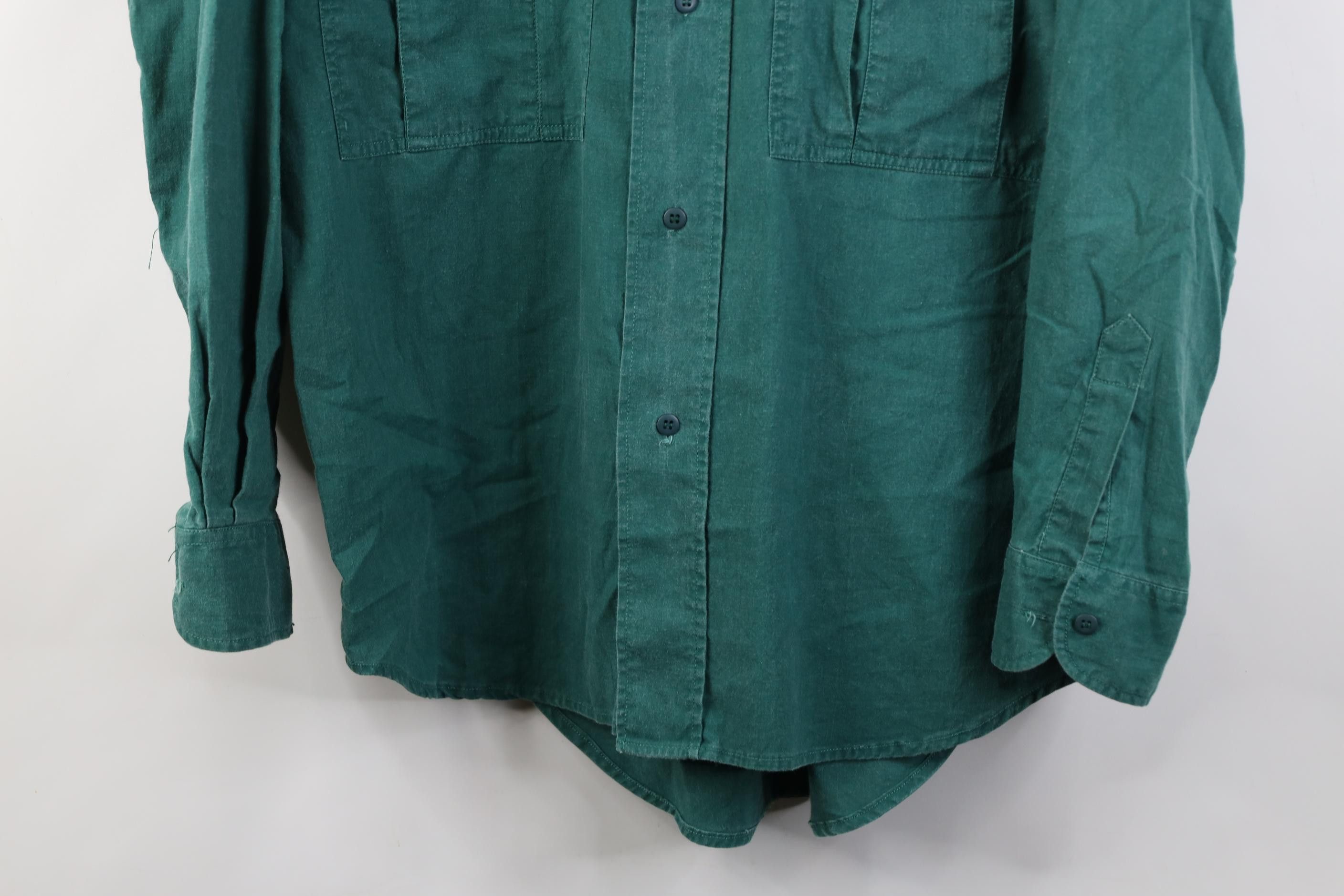 UNIONBAY Vintage 90s Unionbay Stonewash Baggy Surf Button Shirt Green Size US S / EU 44-46 / 1 - 3 Thumbnail