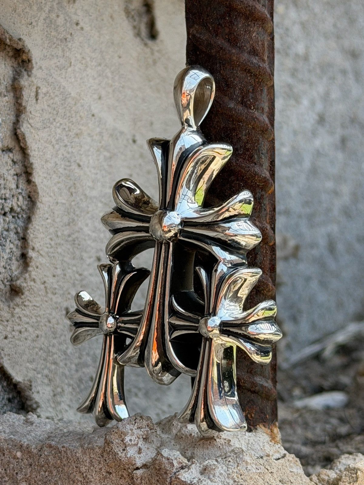 Chrome Hearts Chrome Hearts Triple Cross Pendant Size ONE SIZE - 4 Thumbnail