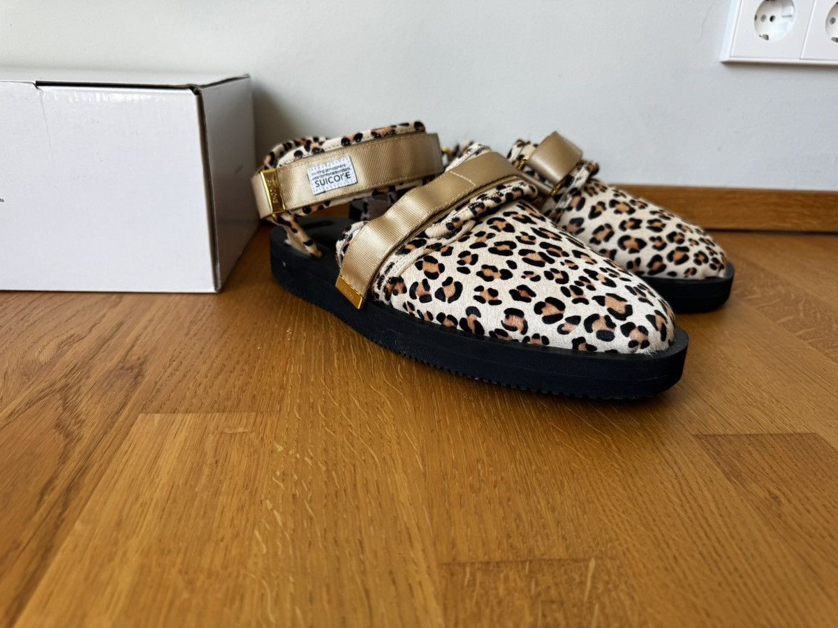 Suicoke NOTS VHL Leopard Print Leather Sandals Size US 11 / EU 44 - 9 Thumbnail