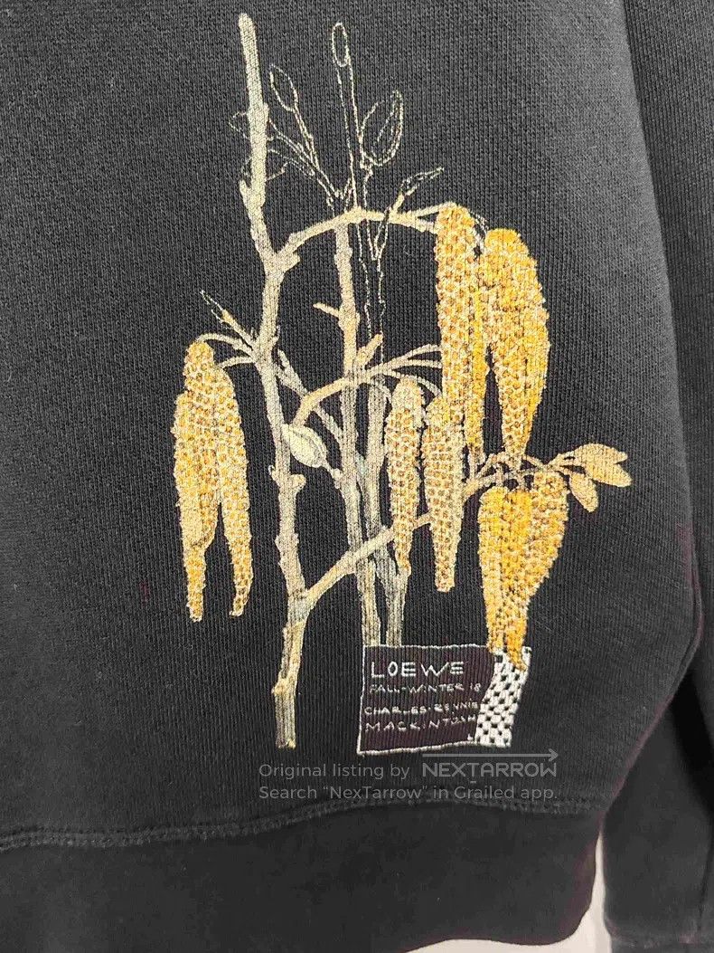 Loewe Loewe Letter Floral Print Hoodie Size US XS / EU 42 / 0 - 4 Thumbnail