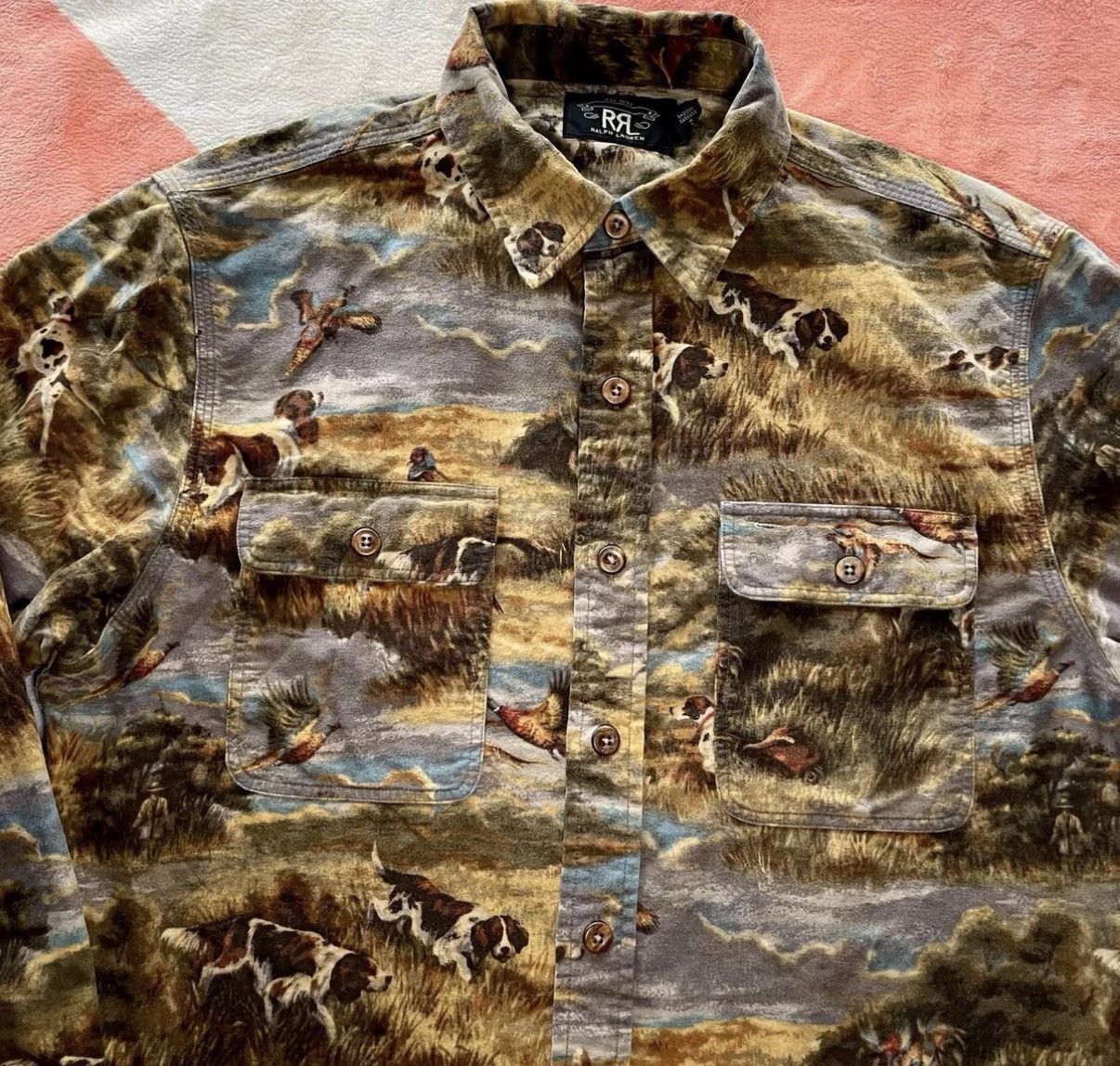 Polo Ralph Lauren RRL Ralph Lauren Polo RL Duck Hunting Oil Painting Shirt K22 Size US S / EU 44-46 / 1 - 3 Thumbnail