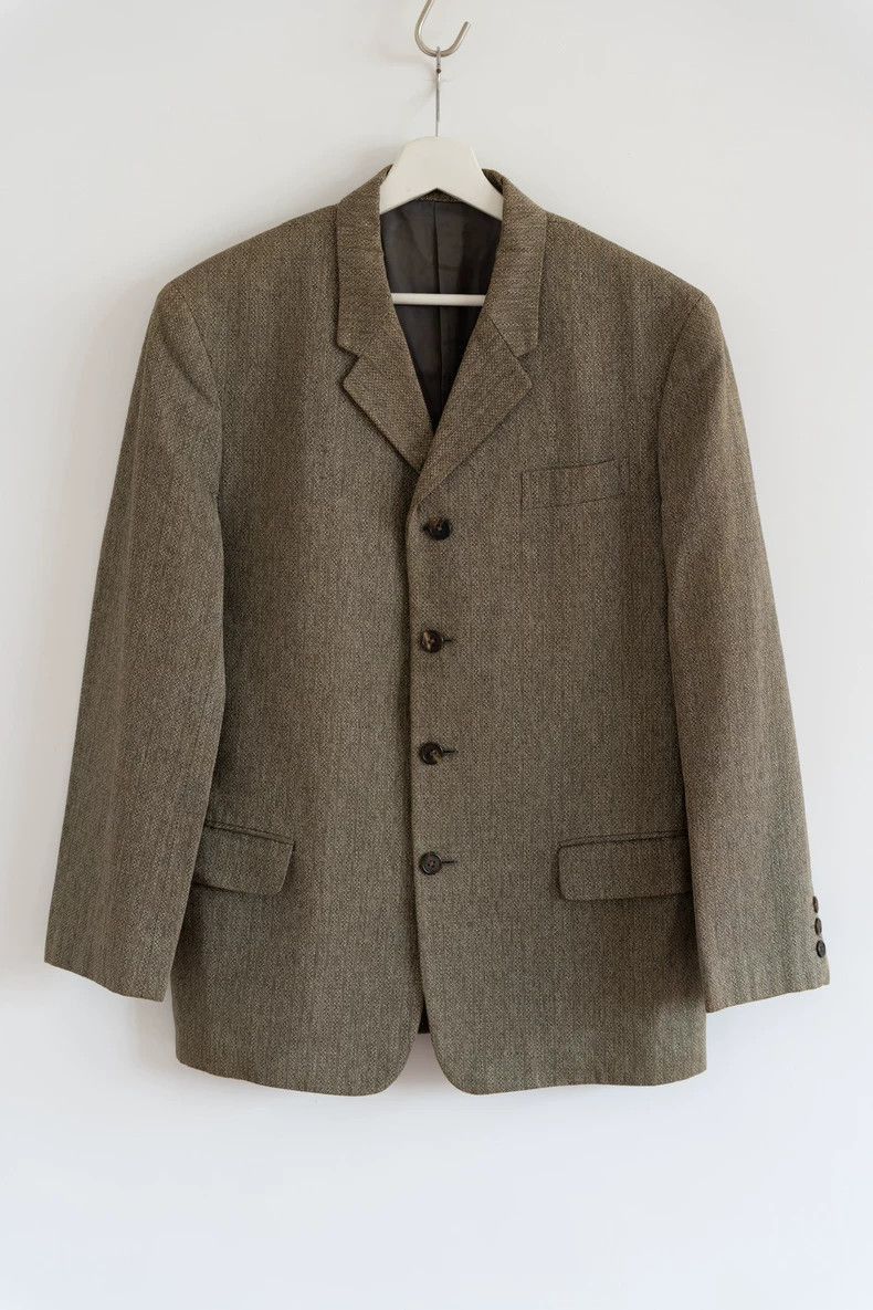 Yohji Yamamoto Yohji Yamamoto Yohji Yamamoto 90s Brown Herringbone Suit J Size US M / EU 48-50 / 2 - 1 Thumbnail