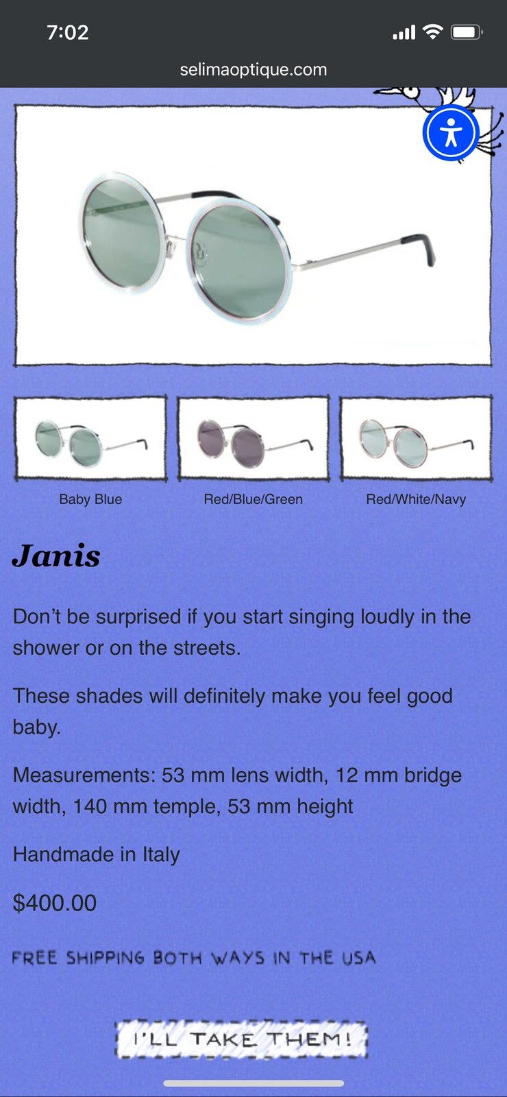 Selima Optique Selima Optique Janis Sunglasses Size ONE SIZE - 6 Thumbnail
