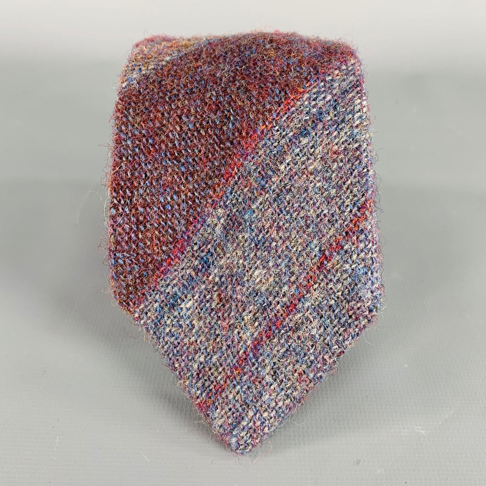 Other LIBERTY OF LONDON Multi-Color Diagonal Stripe Wool Woven Tie Size ONE SIZE - 1 Thumbnail