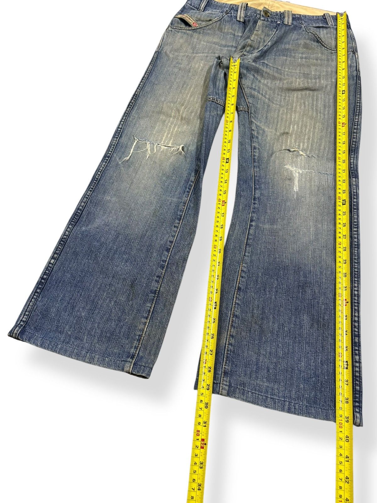 Diesel Vintage Diesel Industry Mud Wash Baggy Distressed Jeans Size US 32 / EU 48 - 15 Thumbnail