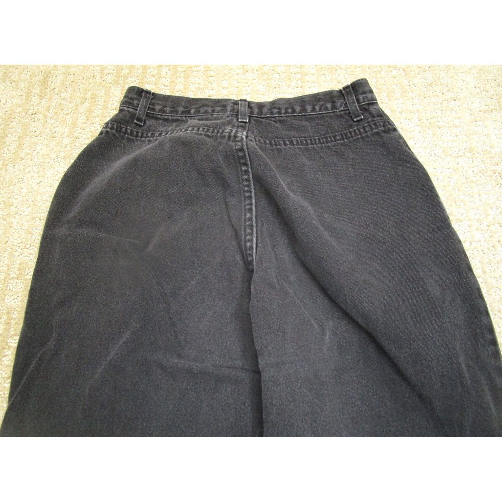 Vintage VINTAGE French Dressing Jeans Women 8 Black High Rise Bareback Western Petite 90s Logo Southwestern Menus? Size 30" / US 8 / IT 44 - 4 Thumbnail