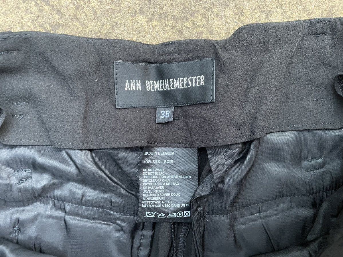 Ann Demeulemeester Ann Demeulemeester Silk Bondage Pants Size US 38 / EU 54 - 14 Thumbnail