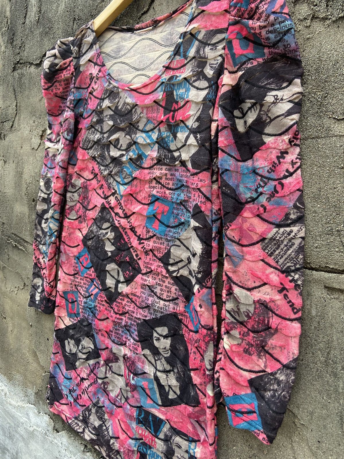 Beauty Beast × Hysteric Glamour × Japanese Brand 2000s newspaper women full print midi dress Size M / US 6-8 / IT 42-44 - 3 Thumbnail