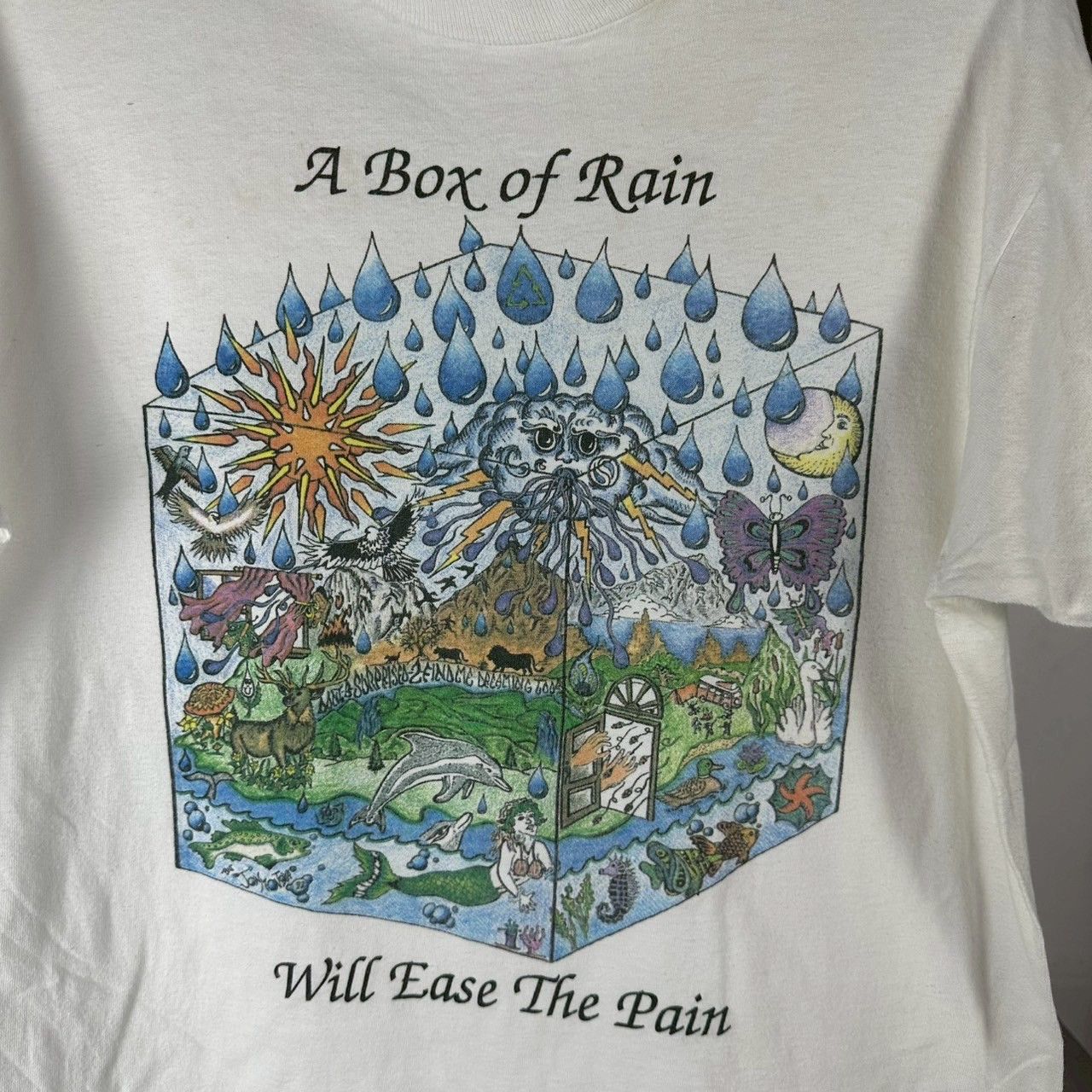 Fruit Of The Loom Vintage 90s Grateful Dead A box of Rain Rock Band T-shirt Size US L / EU 52-54 / 3 - 7 Thumbnail
