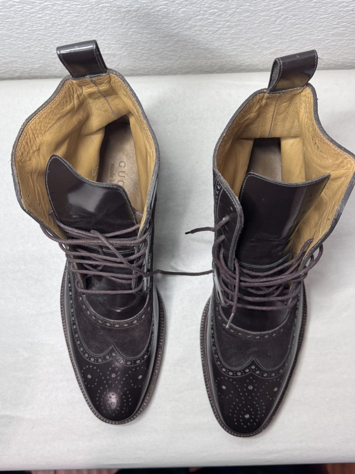 Gucci Gucci wingtip lace up boots Size US 8.5 / EU 41-42 - 5 Thumbnail