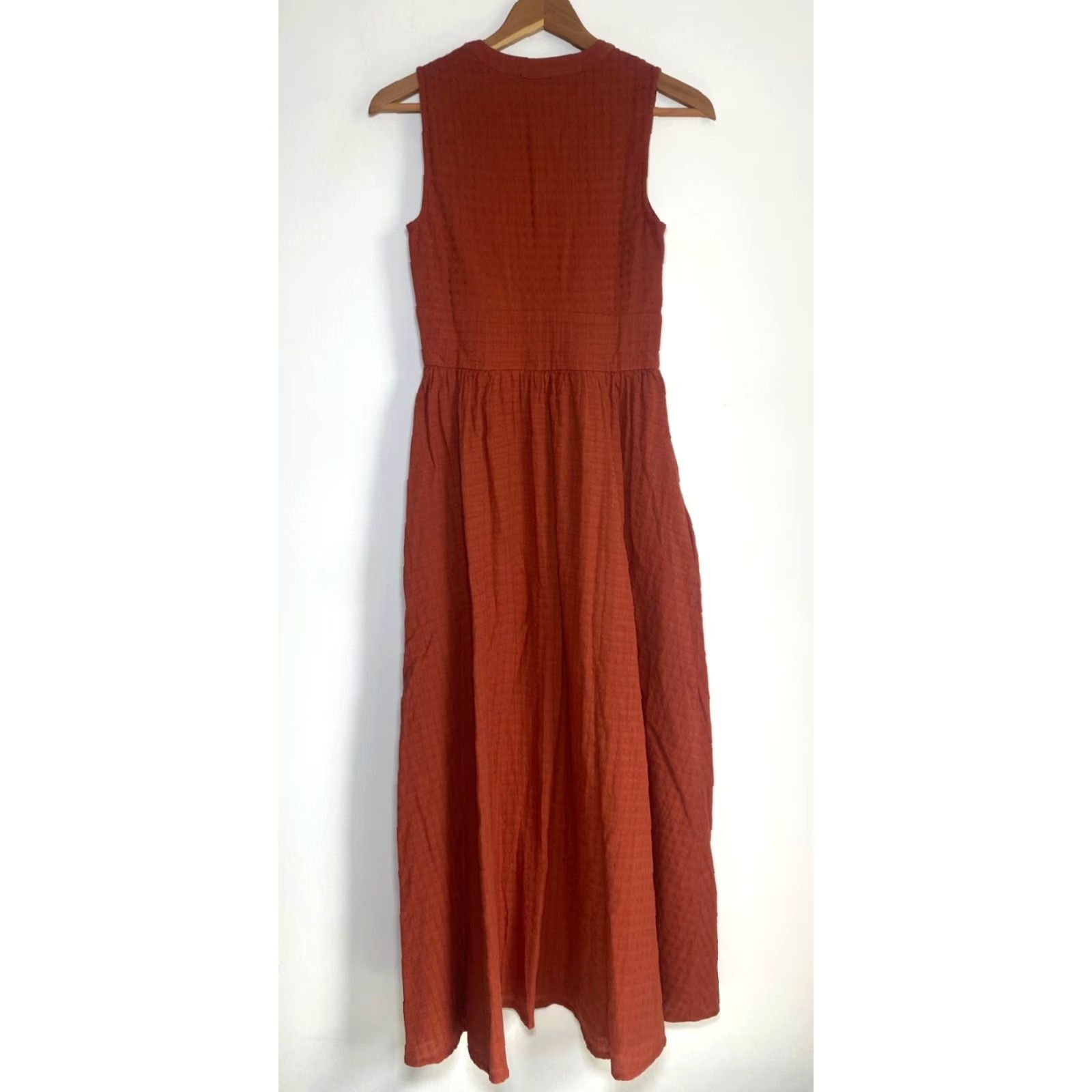 Vintage Nobody's Child Dress Sleeveless Midaxi Starlight Burnt Orange US 0 NWT Size XS / US 0-2 / IT 36-38 - 5 Thumbnail