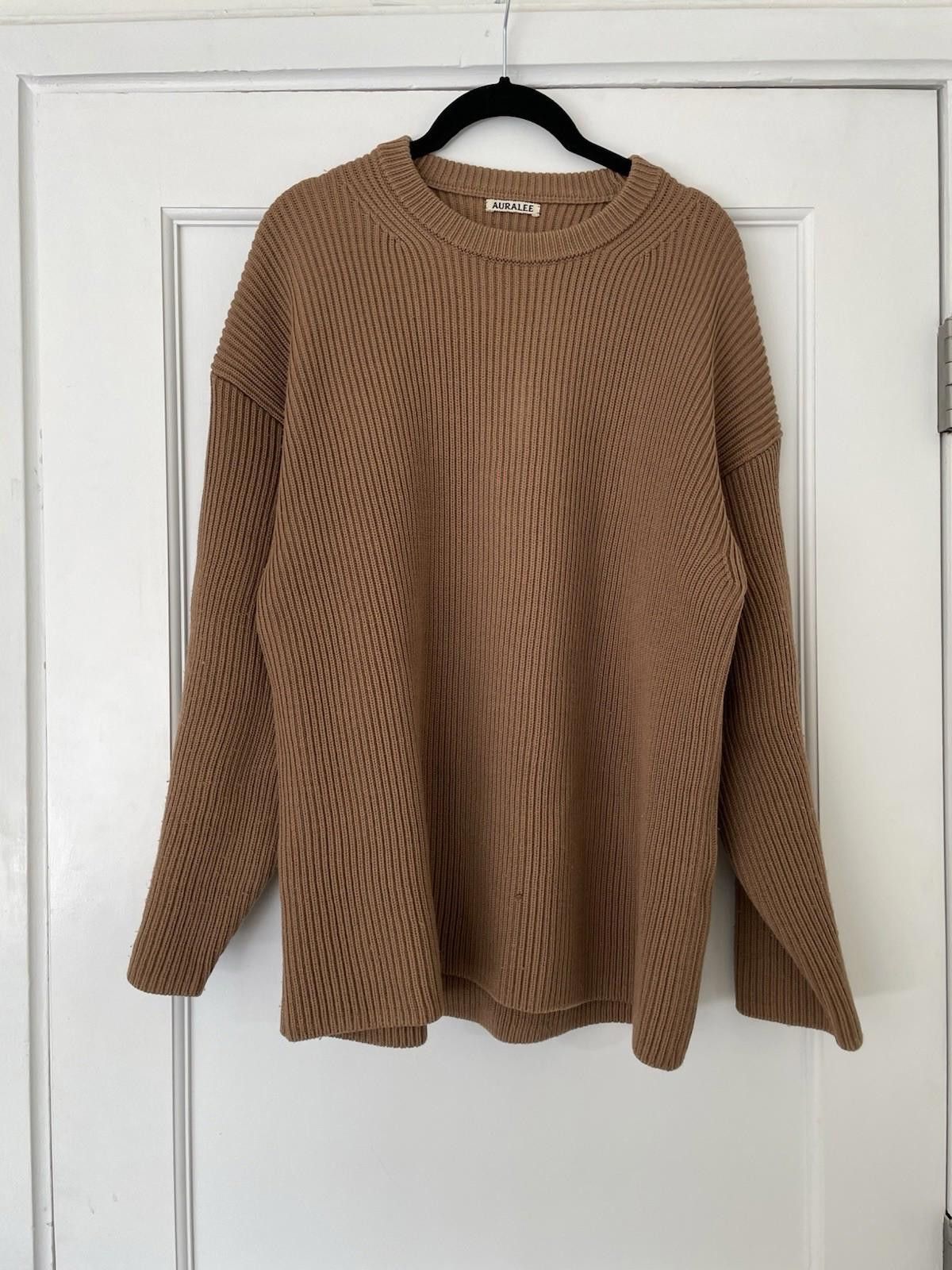 Auralee AURALEE Japan SUPER FINE WOOL Sweater Jumper Brown Size 4 Size US XL / EU 56 / 4 - 1 Thumbnail