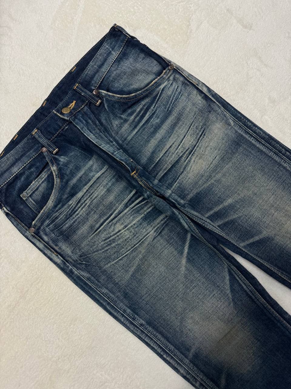 Vintage FLARE Vintage Lee Riders Insane Sand Mudwash Denim Jeans Size US 30 / EU 46 - 6 Thumbnail