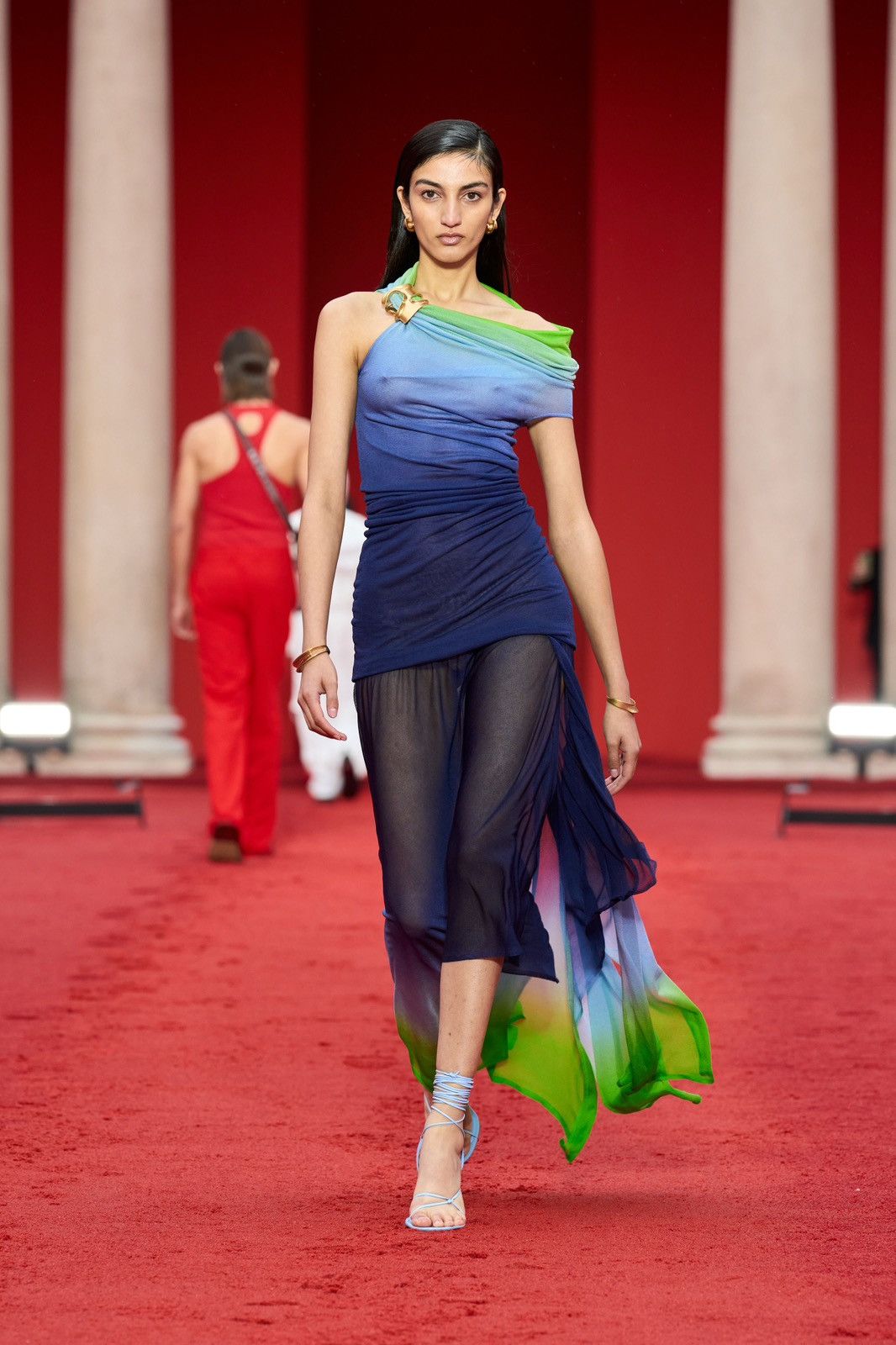 Salvatore Ferragamo Ferragamo 2023SS runway gradient gown Size S / US 4 / IT 40 - 1 Thumbnail