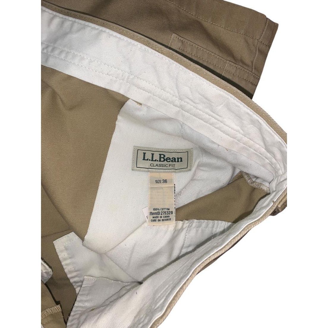 L.L. Bean Vintage LL Bean Tan Khaki Cargo Bermuda Shorts Sz 36 Cotton Size US 36 / EU 52 - 7 Thumbnail