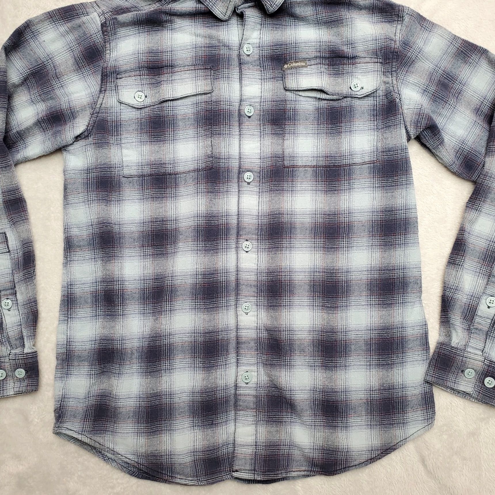 Vintage VINTAGE Columbia Shirt Mens S Blue Flannel Cotton Blend Outdoors Casual Camp Fish Size US S / EU 44-46 / 1 - 3 Thumbnail