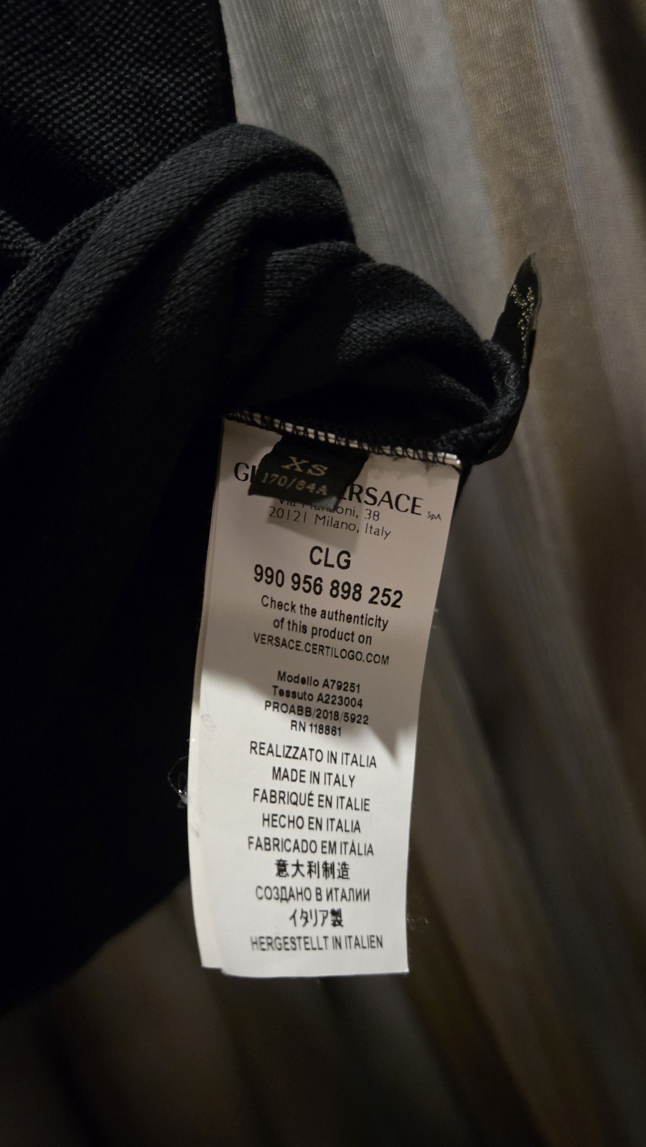 Versace Versace Black and Gold Polo Size US XS / EU 42 / 0 - 7 Thumbnail