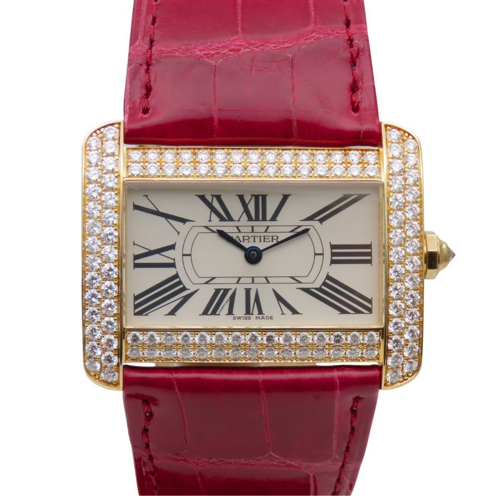 Cartier Cartier Cartier Tank Divan Au750 Watch Precious Metal Quartz 2602 DUTY FREE for USA Size ONE SIZE - 1 Thumbnail