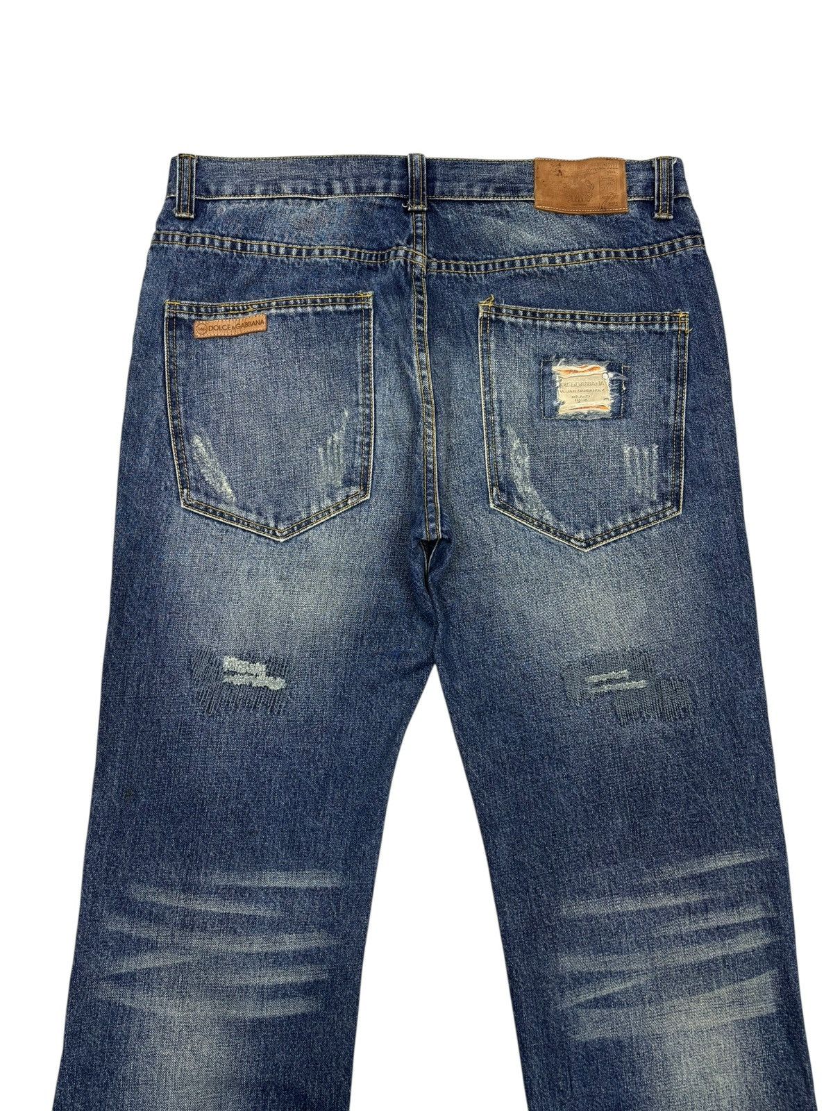 Dolce & Gabbana Dolce & Gabbana 🇮🇹 Distressed ZigZag Denim Jeans Rare Size US 36 / EU 52 - 6 Thumbnail