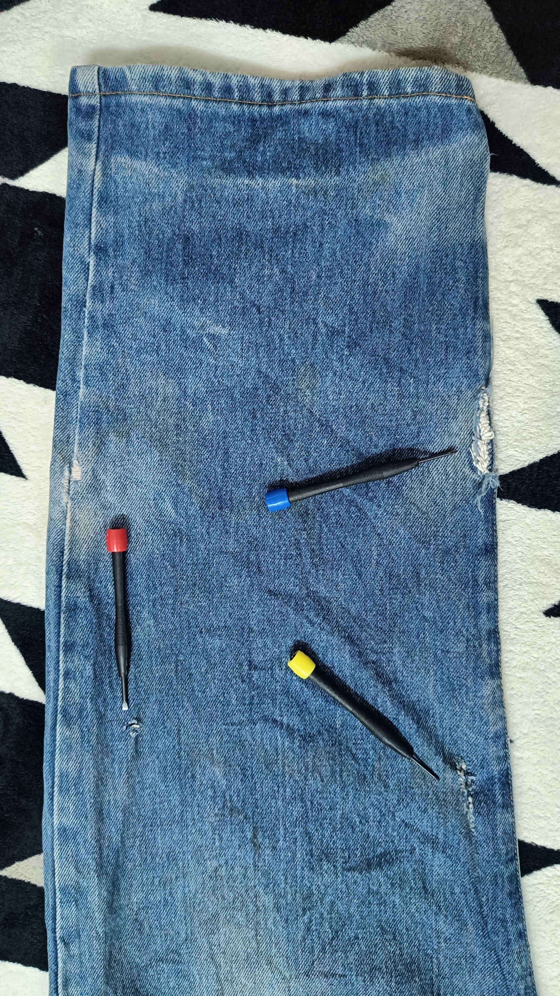 Stussy 🔥🔥 Rare Distressed Vintage 90s Stussy Jeans Size US 35 - 10 Thumbnail