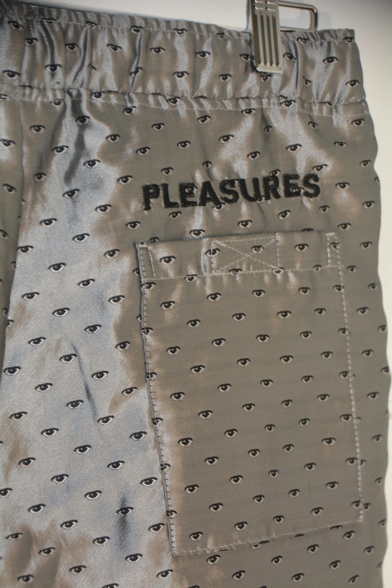 Pleasures Pleasures Eye Print Drawstring Trousers Grey Size US 32 / EU 48 - 3 Thumbnail