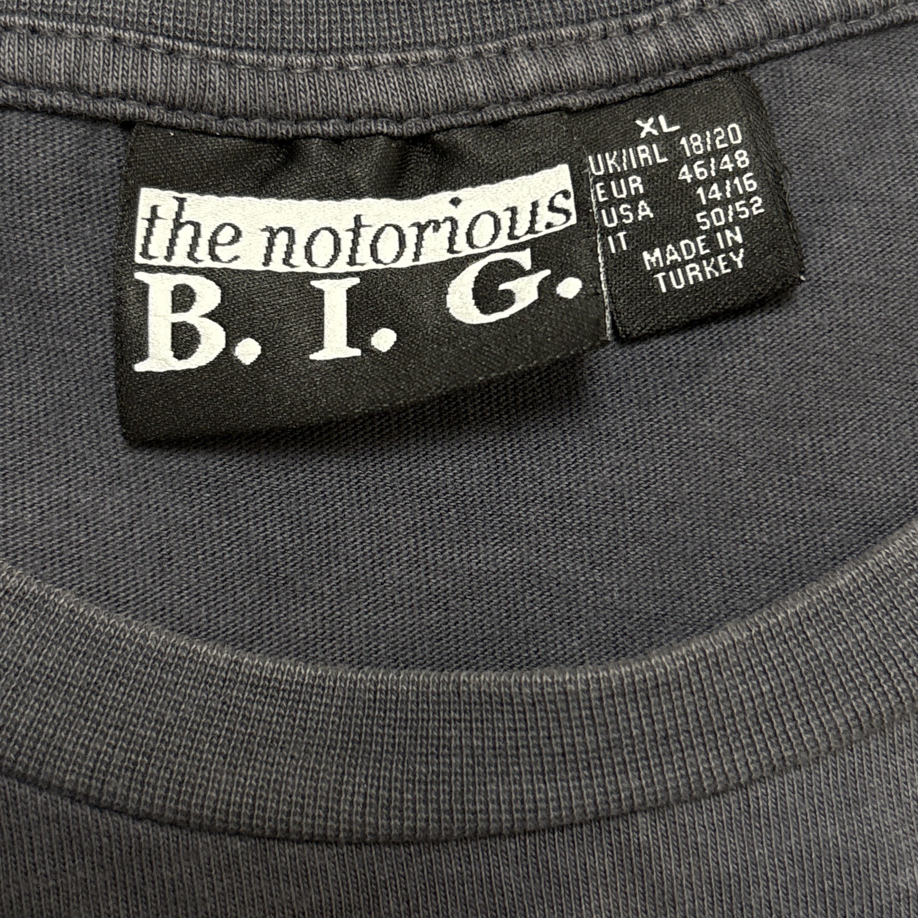 Rap Tees The Notorious Big Shirt XL Gray Hip Hop Rap Tee Size US XL / EU 56 / 4 - 4 Thumbnail