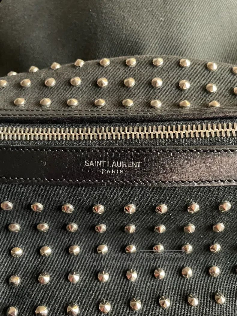 Saint Laurent Paris Saint Laurent Paris Studded Double-Shoulder Bag Size ONE SIZE - 4 Thumbnail