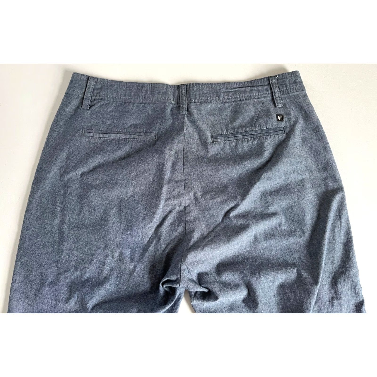 Vintage VINTAGE Linksoul Men’s Chambray Pants Casual Chino Regular Lightweight 32 Blue Inseam 28" Size 32 Mens Size US 32 / EU 48 - 5 Thumbnail