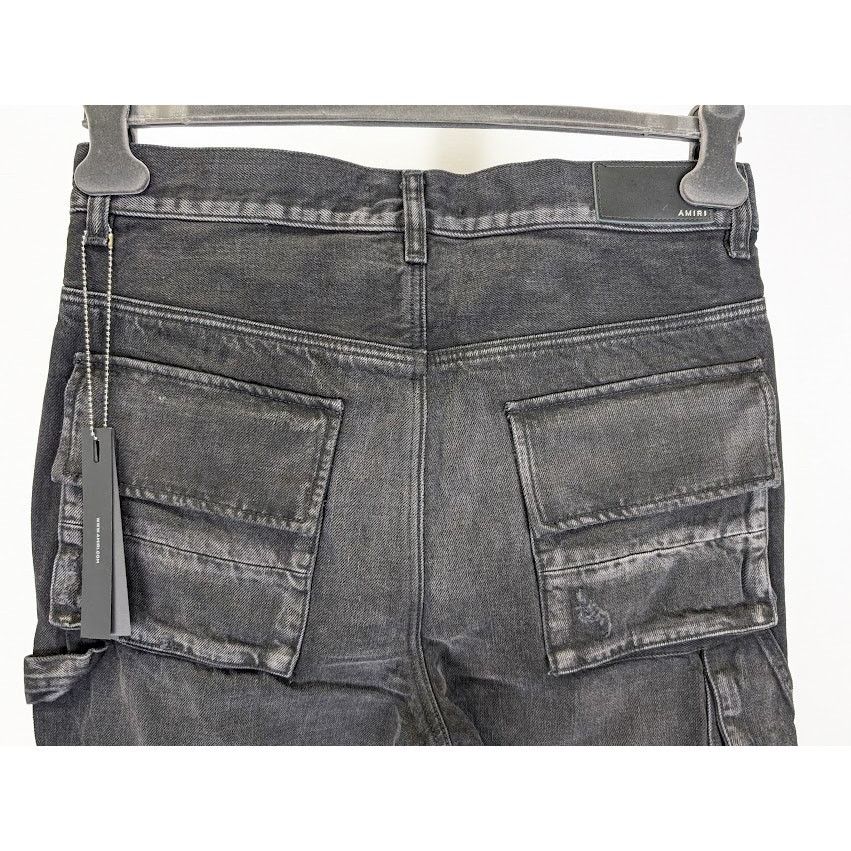 Amiri o1rshd1 Stack Workman Jeans in Aged Black Size US 30 / EU 46 - 19 Thumbnail