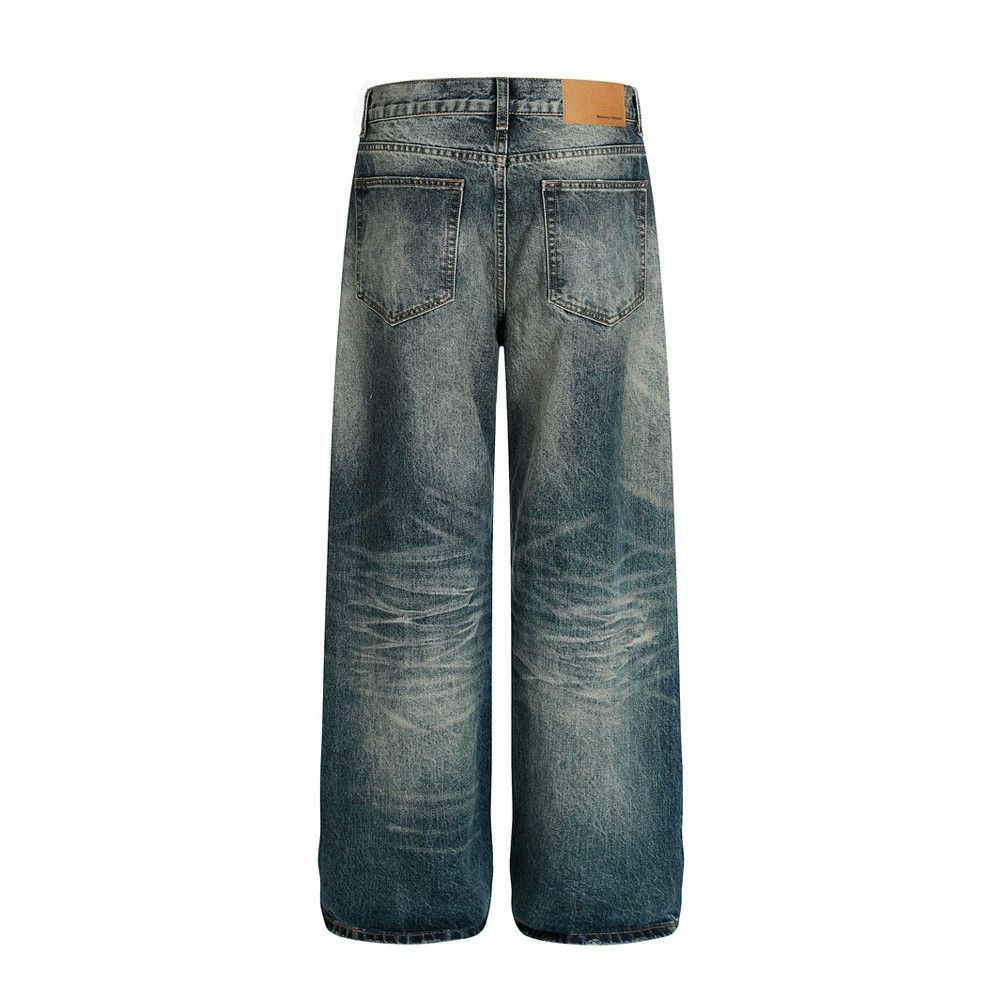 Vintage Retro distressed loose gradient punk ripped washed jeans Size US 32 / EU 48 - 2 Thumbnail