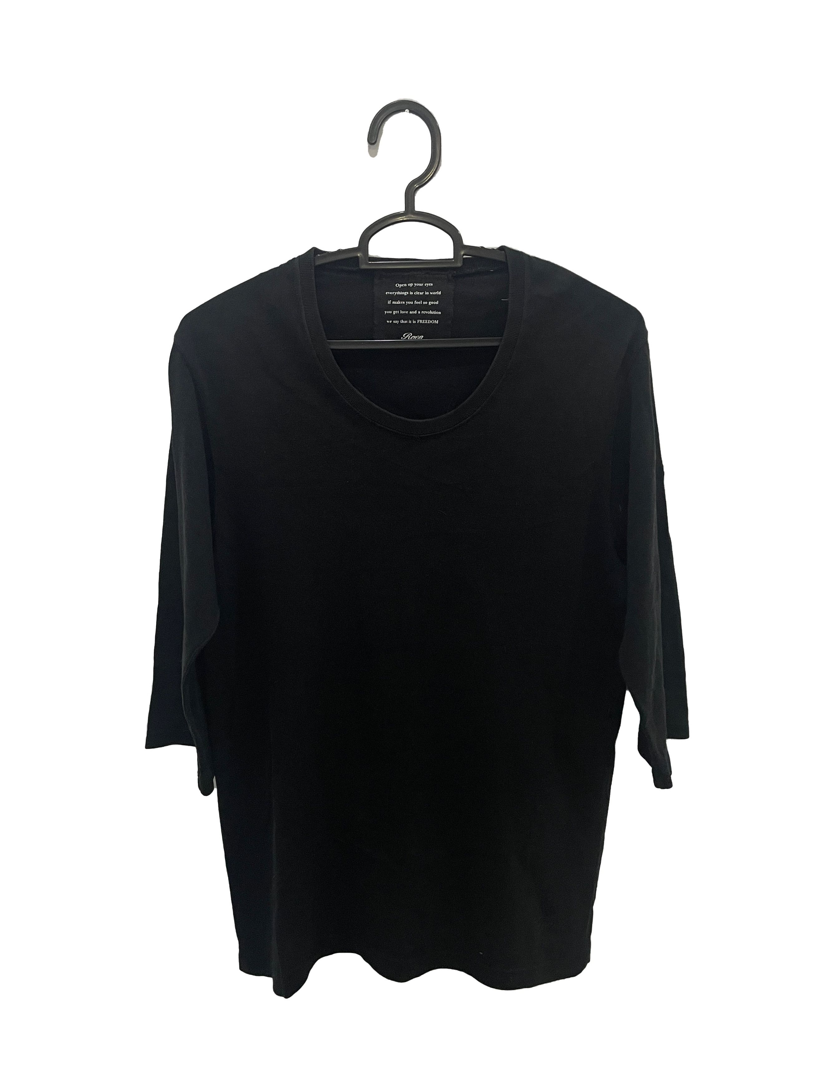 Roen Plain Black Tee Size US S / EU 44-46 / 1 - 1 Thumbnail