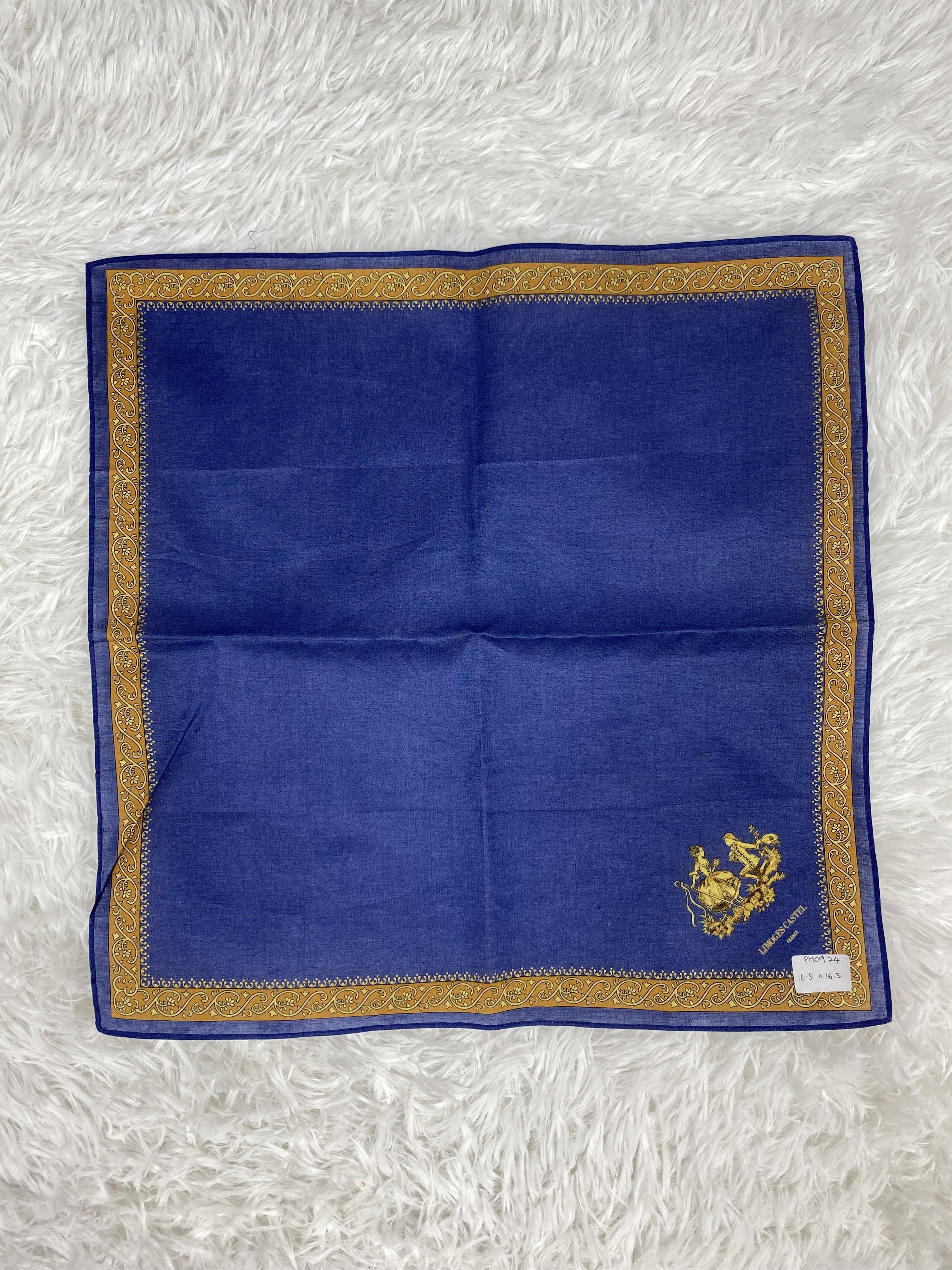 Designer × Vintage Vintage Limoges Castel Handkerchief Neckerchief PH0924 Size ONE SIZE - 4 Thumbnail