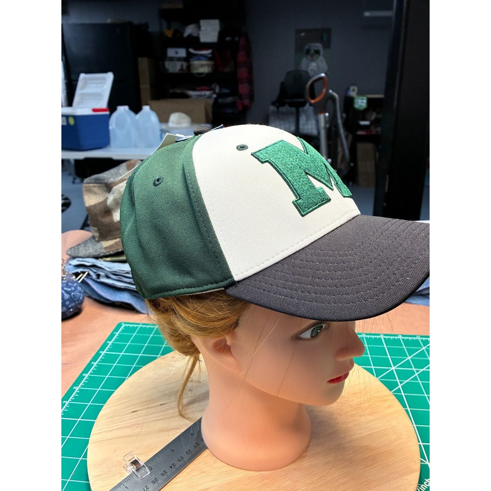 The Game The Game Pro Gametek XL Snapback Hat – Green “M” Logo – NWT Size ONE SIZE - 12 Thumbnail