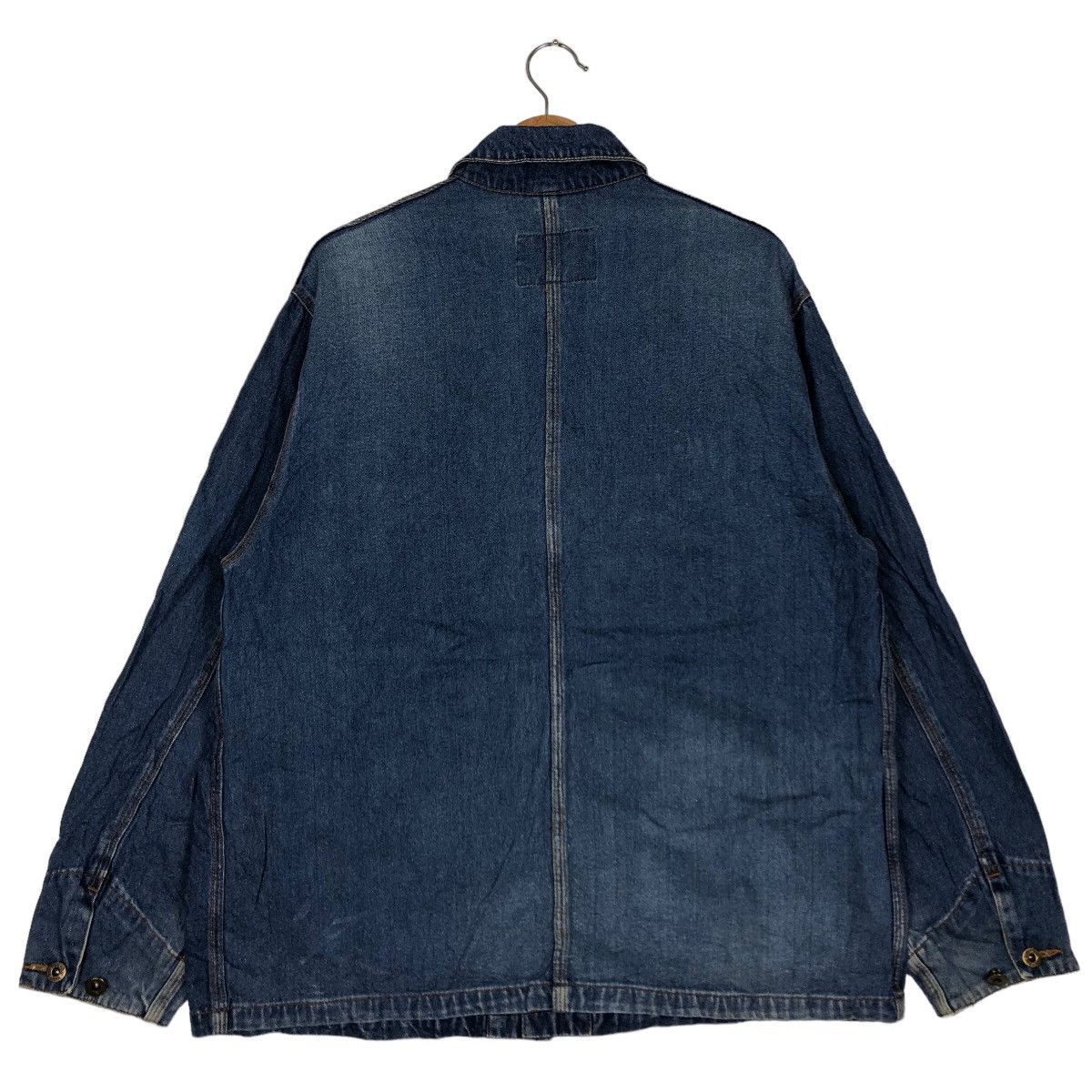 Japanese Brand 🔥90’s Denim Chore Work Jacket Machope Toyo Enterprise Size US L / EU 52-54 / 3 - 8 Thumbnail
