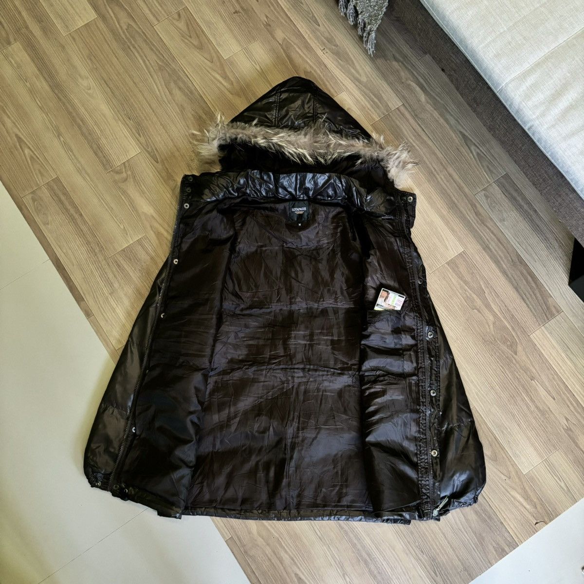 If Six Was Nine × Japanese Brand × Le Grande Bleu (L.G.B.) Lotapagos Fur jacket down puffer LGB ifsixwasnine style Size US M / EU 48-50 / 2 - 2 Thumbnail