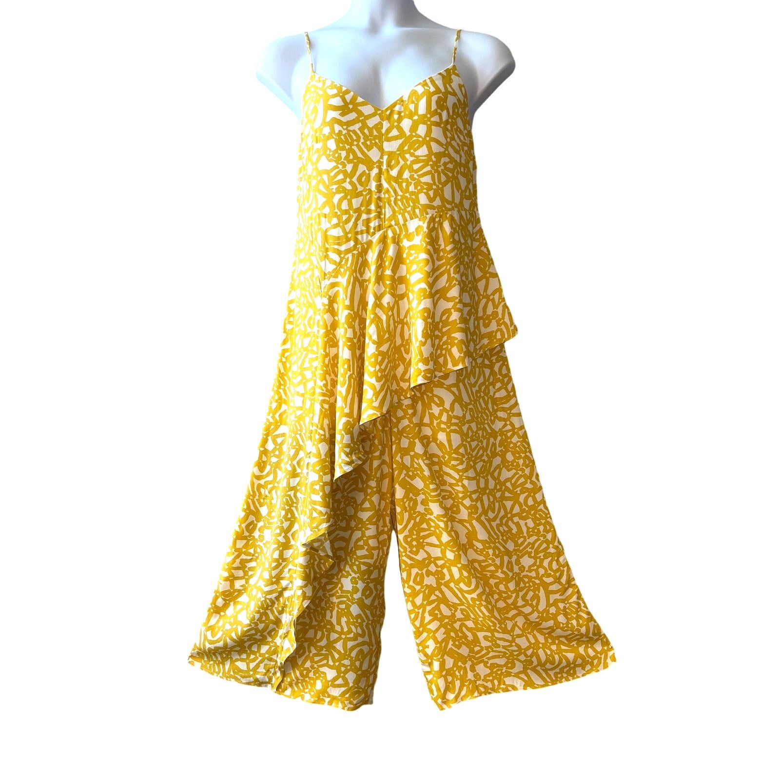 Anthropologie Anthropologie Maeve Brittany Jumpsuit in Sunshine Size 8 Size 30" / US 8 / IT 44 - 2 Thumbnail
