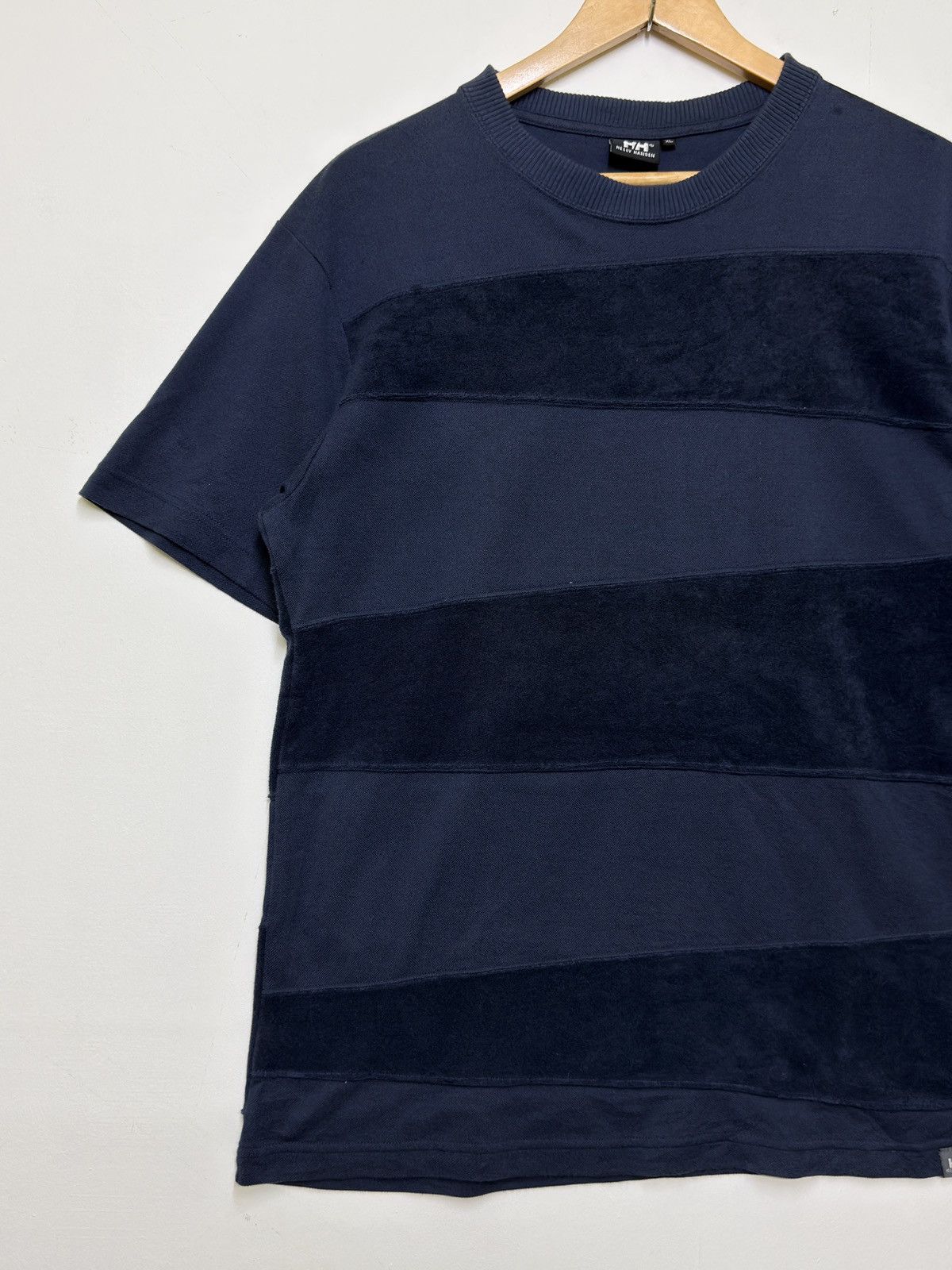 Helly Hansen Vintage Helly Hansen Patchwork Stripe Textured Short Sleeve Size US M / EU 48-50 / 2 - 3 Thumbnail
