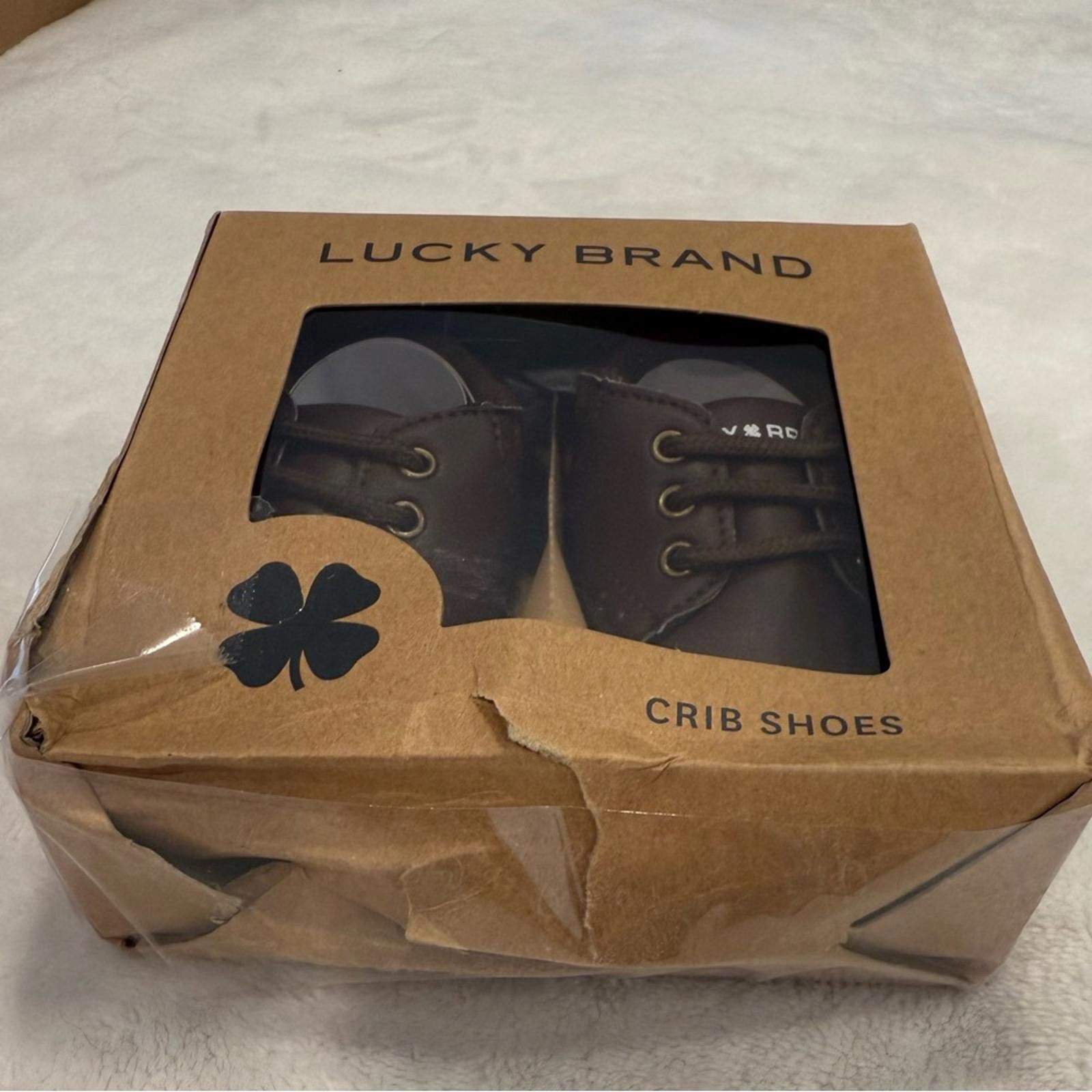 Lucky Brand Lucky Brand Crib Shoes brown faux leather slip on SZ 2 Size US 5 / EU 37 - 5 Thumbnail