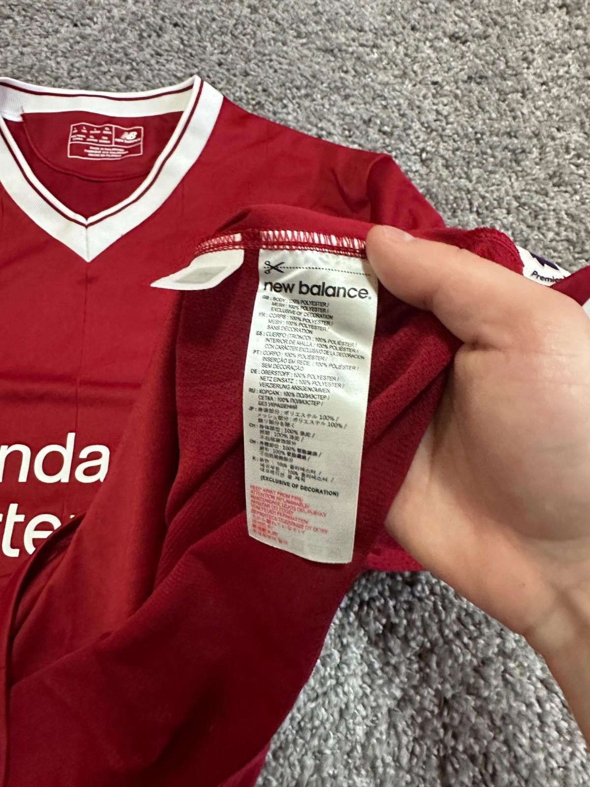 New Balance Liverpool 2017-2018 Home Soccer Jersey Football Kit Sz L Size US M / EU 48-50 / 2 - 5 Thumbnail
