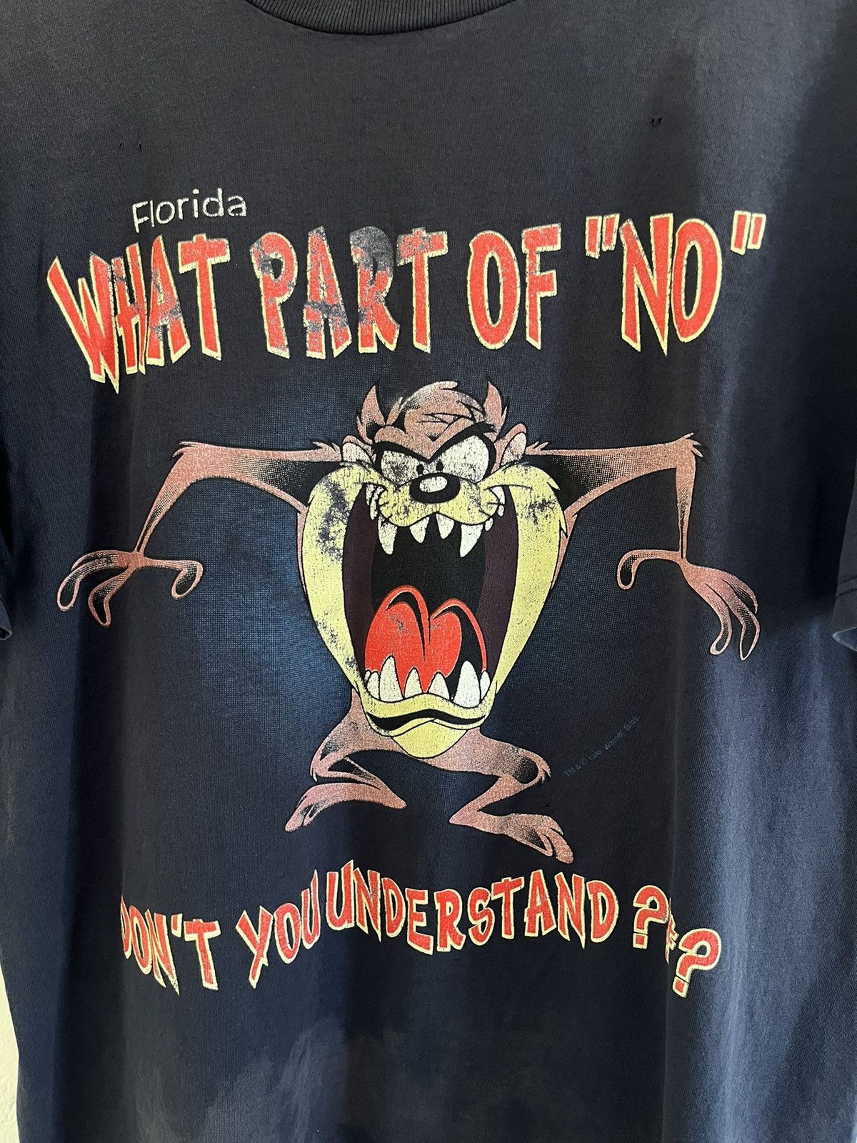 Cartoon Network × Vintage × Warner Bros © 1998 Warner Bros. Tasmanian Devil Humor T-Shirt Size US L / EU 52-54 / 3 - 2 Thumbnail