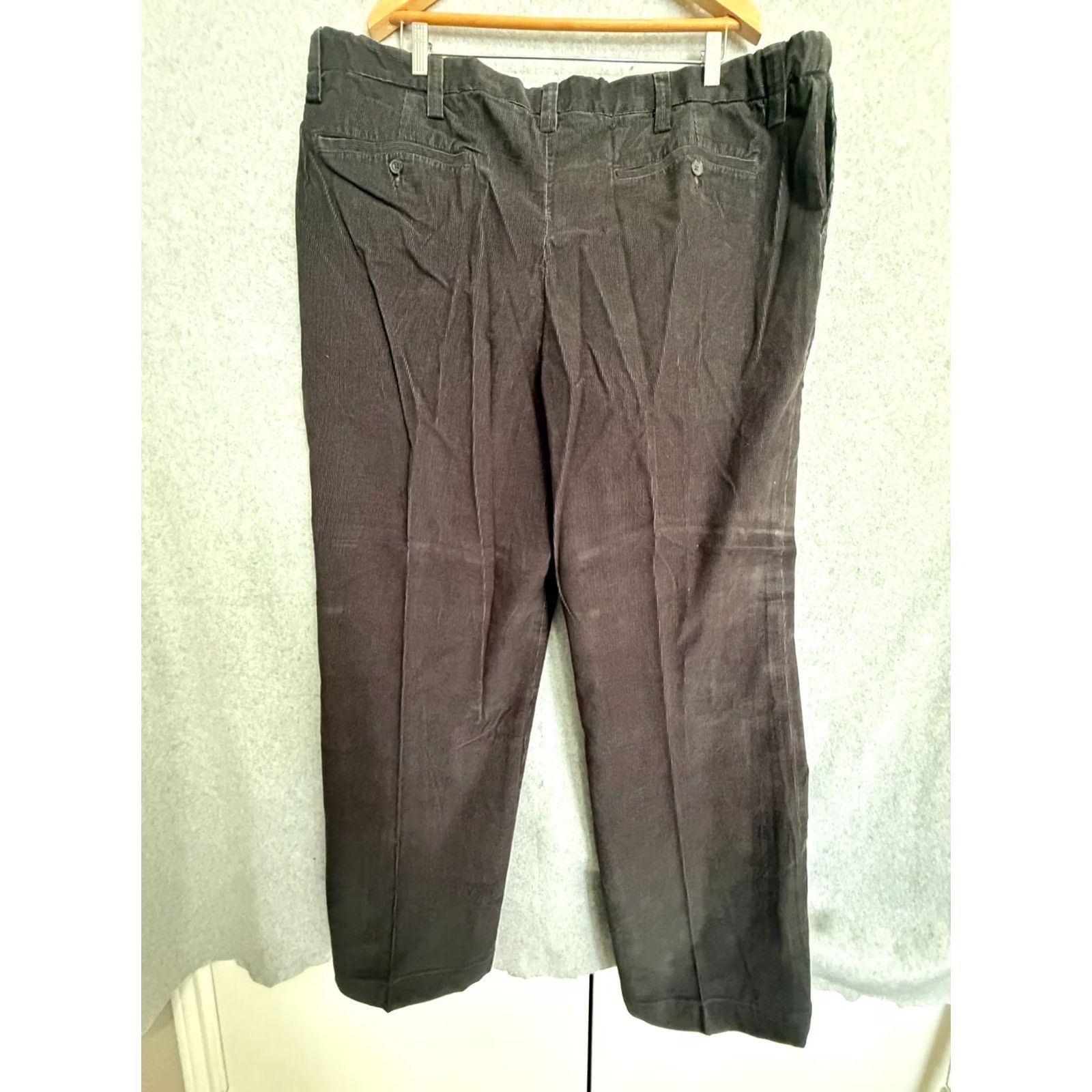 Eddie Bauer VINTAGE Eddie Bauer Corduroy Pants Men 44 Tall Dark Gray Relaxed Fit Retro Casual NWOT Size US 44 / EU 60 - 6 Thumbnail
